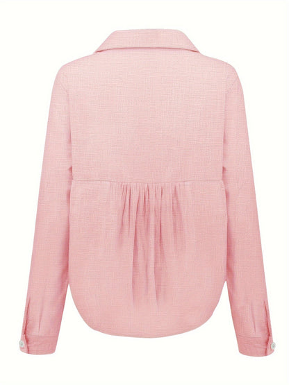 Lotte | Casual linen shirt with long sleeves