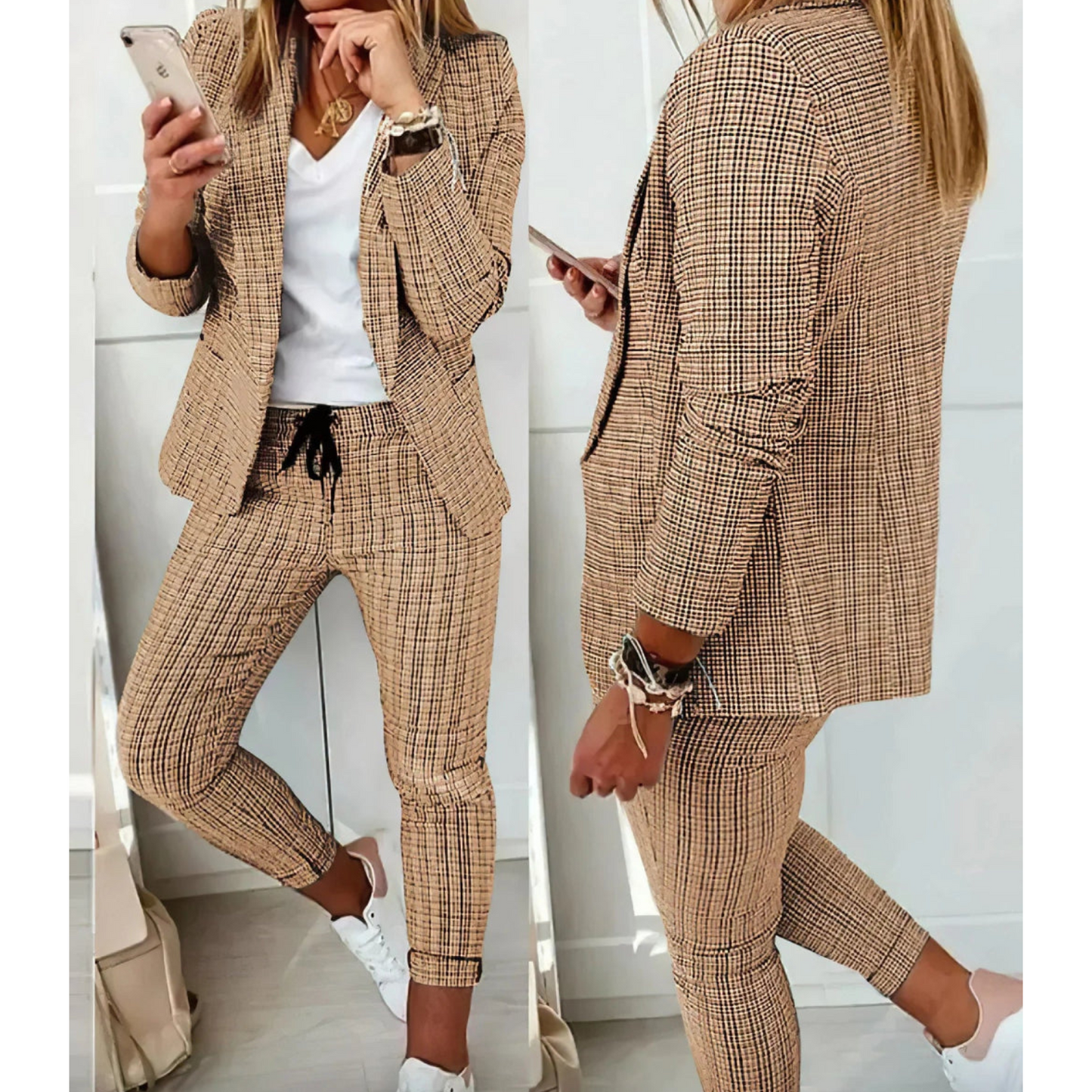 Lotte | Women's Suit with Long Blazer and Trousers