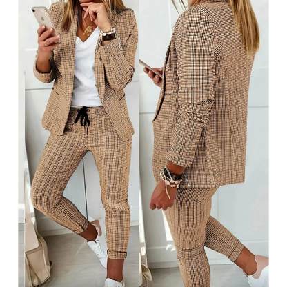 Lotte | Women's Suit with Long Blazer and Trousers