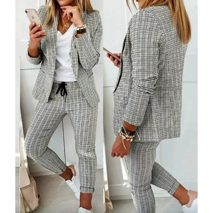 Lotte | Women's Suit with Long Blazer and Trousers
