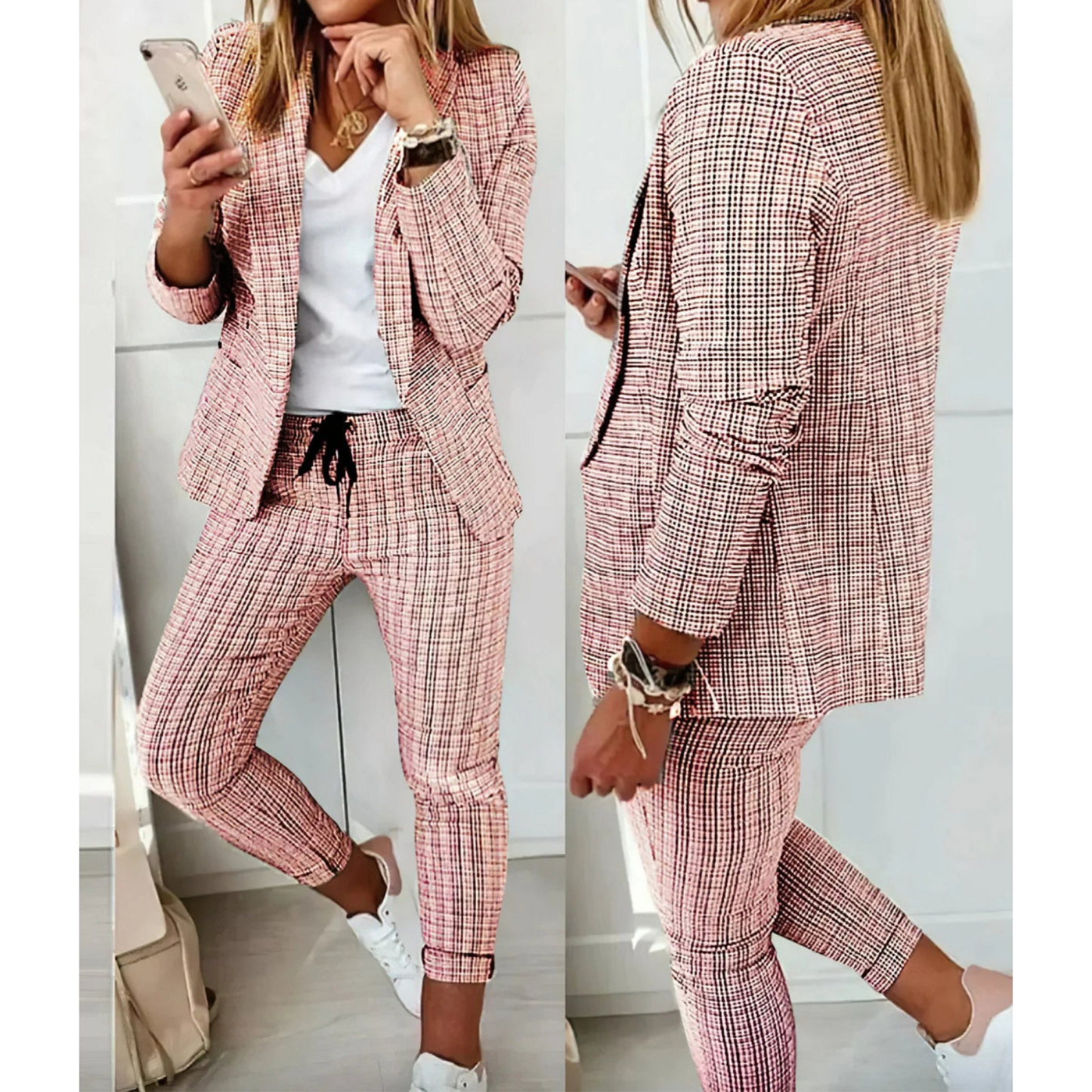 Lotte | Women's Suit with Long Blazer and Trousers