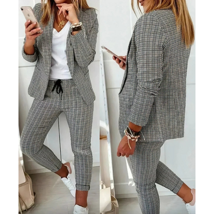 Lotte | Women's Suit with Long Blazer and Trousers