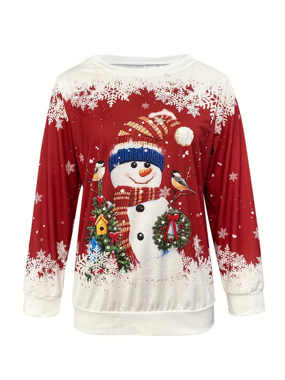 Lotte | Festive Santa Print Women's Sweatshirt