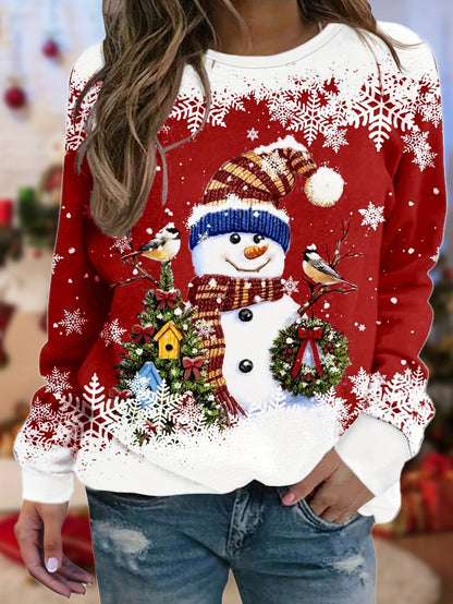 Lotte | Festive Santa Print Women's Sweatshirt