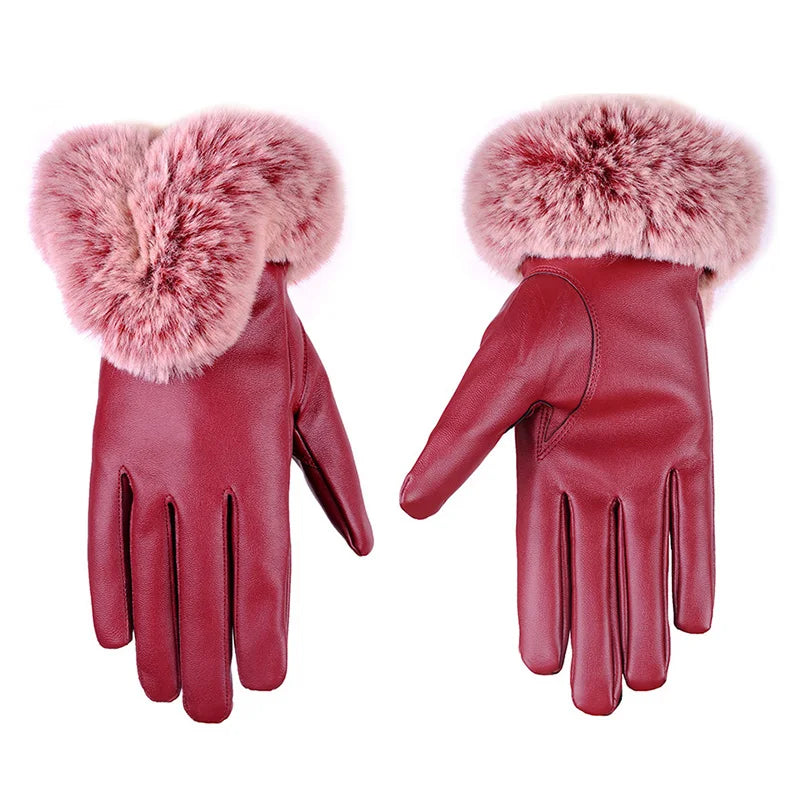 Lotte | Stylish & Warm Leather Gloves