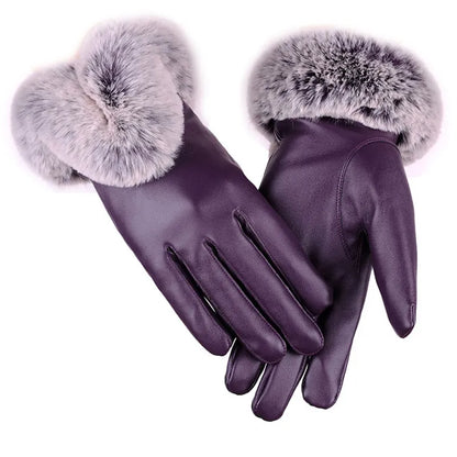 Lotte | Stylish & Warm Leather Gloves