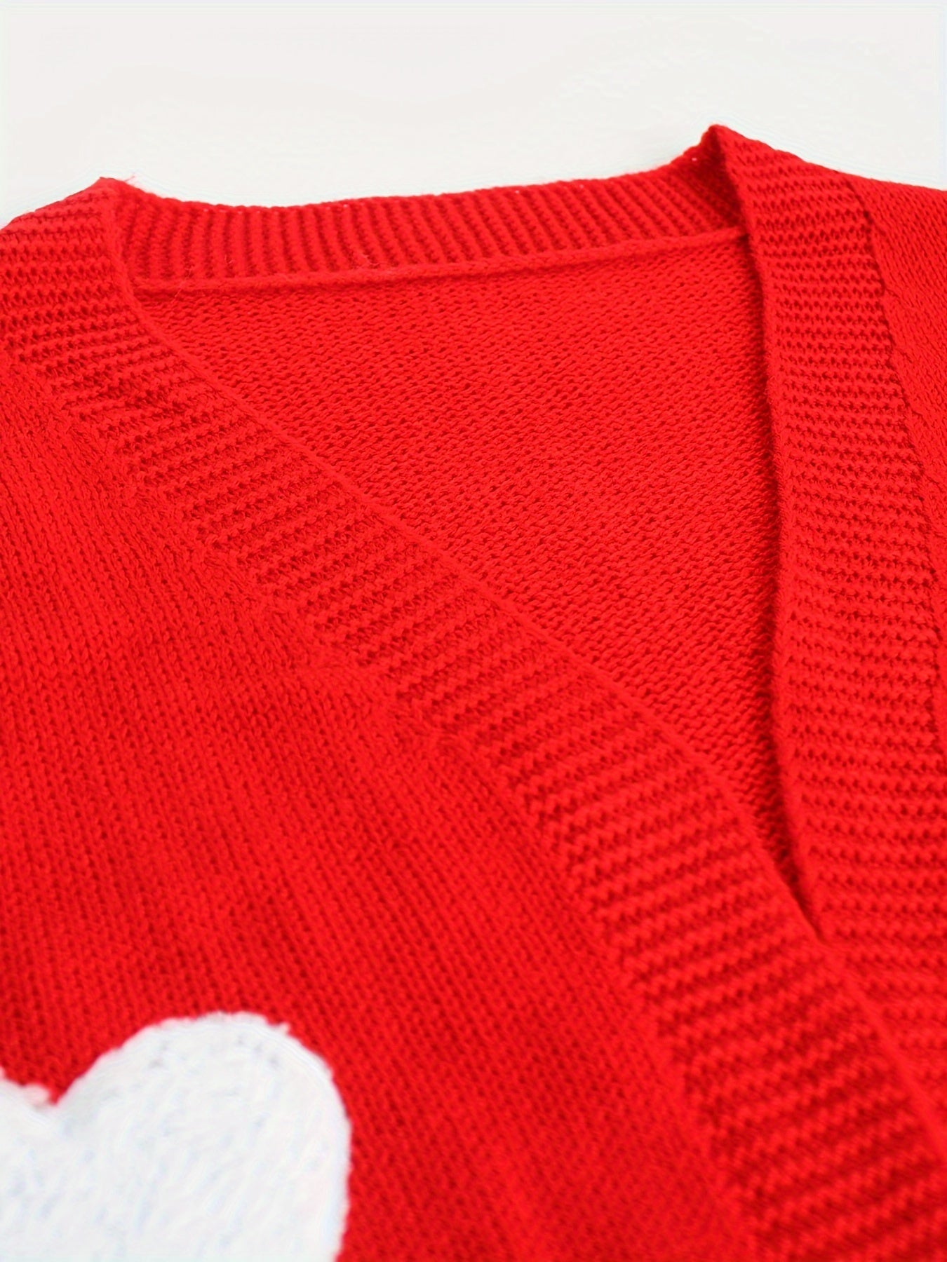 Lotte | Cardigan with Heart Pattern and Open Front
