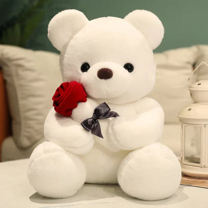 Lotte | Soft Teddy Bear Cuddle Toy with Roses