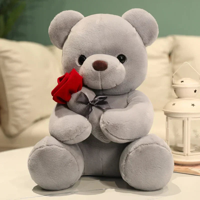 Lotte | Soft Teddy Bear Cuddle Toy with Roses