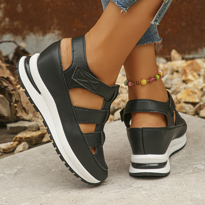 Lotte | Soft Sole Platform Sandals with Round Toe