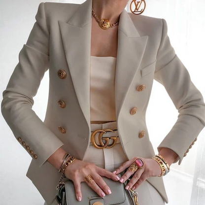 Louise | Comfortable blazer with cotton buttons