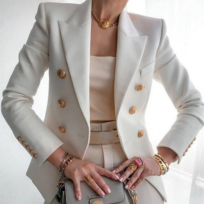 Louise | Comfortable blazer with cotton buttons