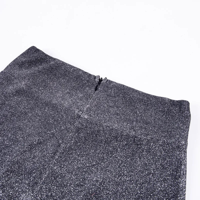 Luna | Stylish Women's High-Waisted Trousers with Glitter