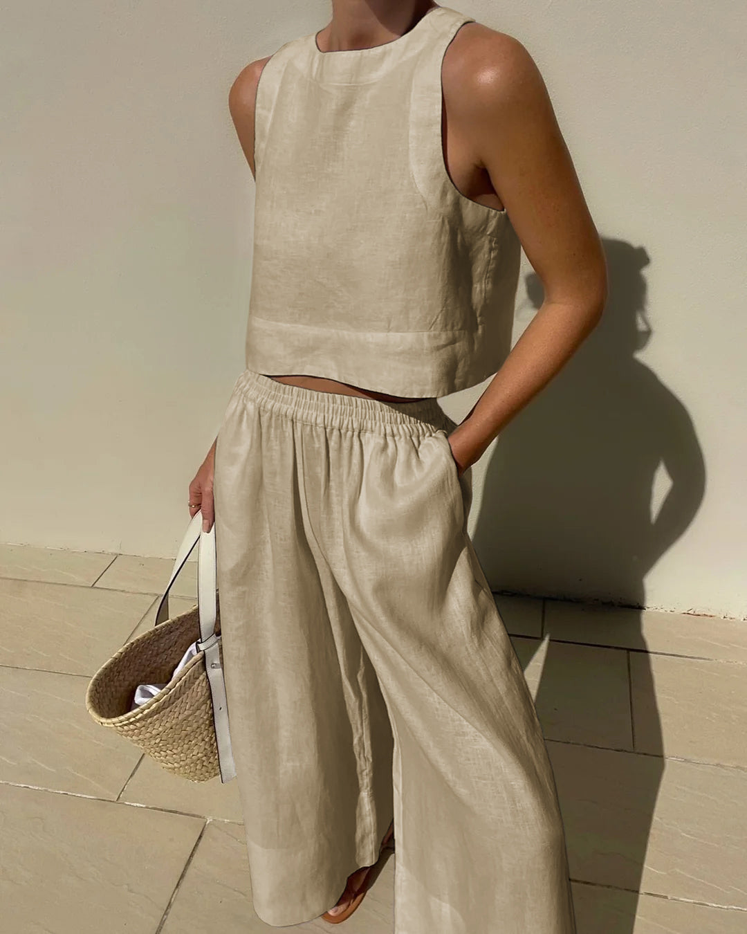 Luna | Two-Piece Linen Set for Women