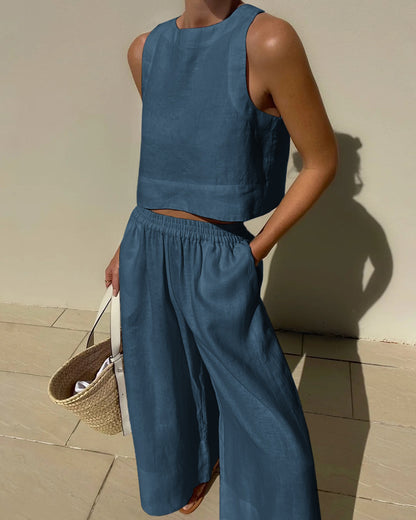 Luna | Two-Piece Linen Set for Women