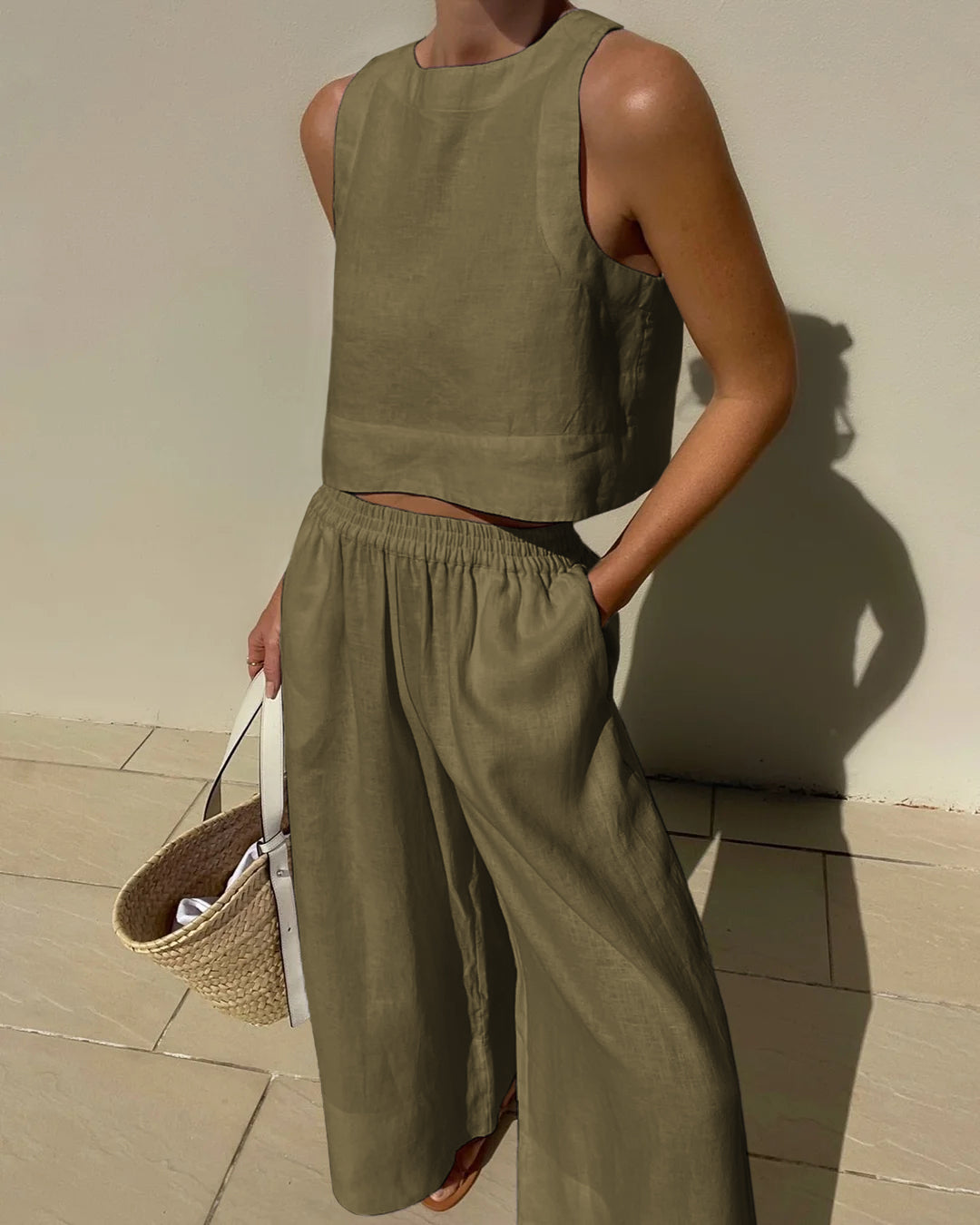 Luna | Two-Piece Linen Set for Women