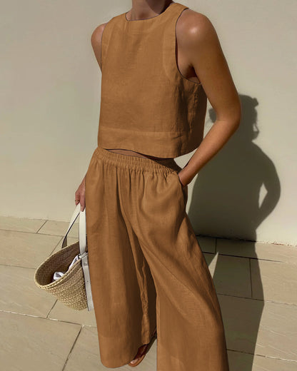 Luna | Two-Piece Linen Set for Women