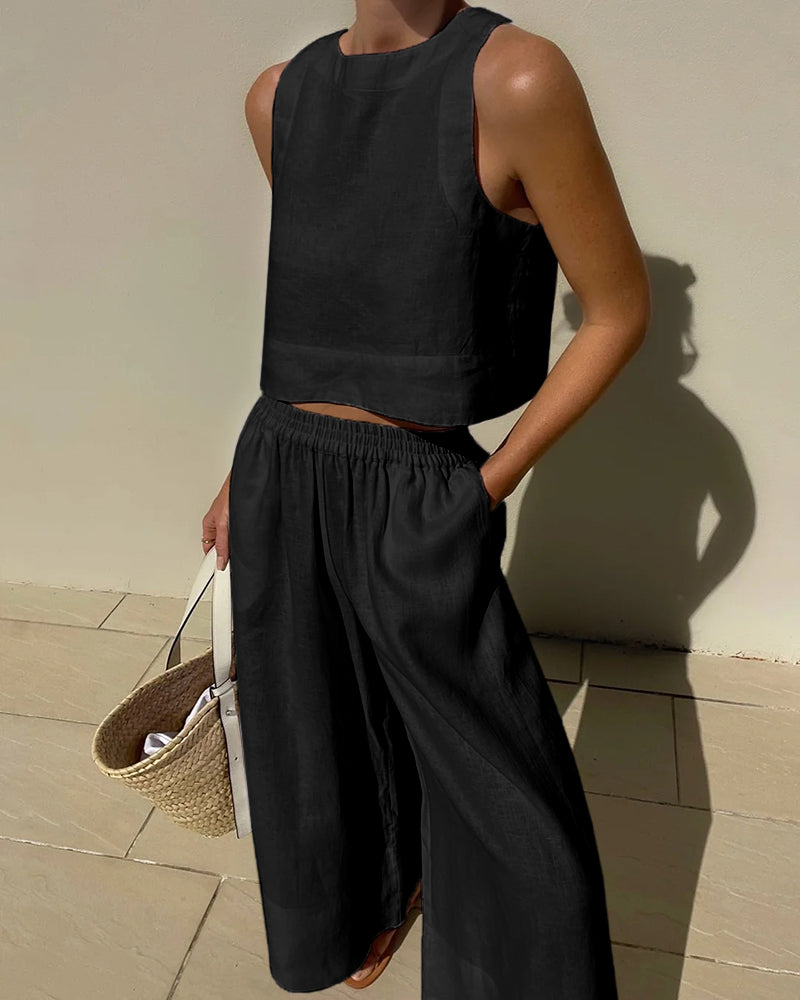 Luna | Two-Piece Linen Set for Women