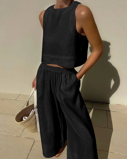 Luna | Two-Piece Linen Set for Women