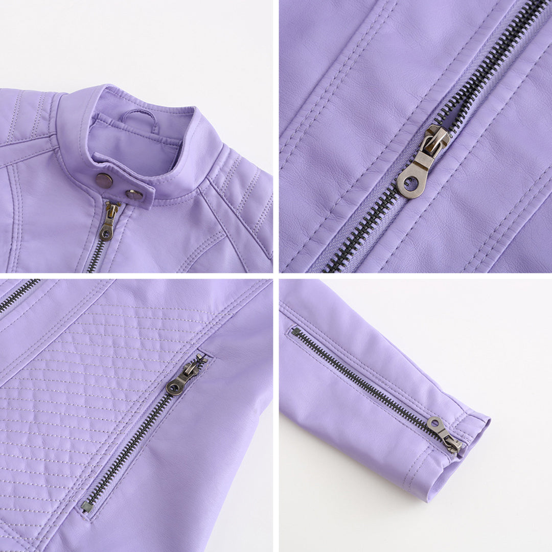 Luna | Refined Leather Jacket for Women