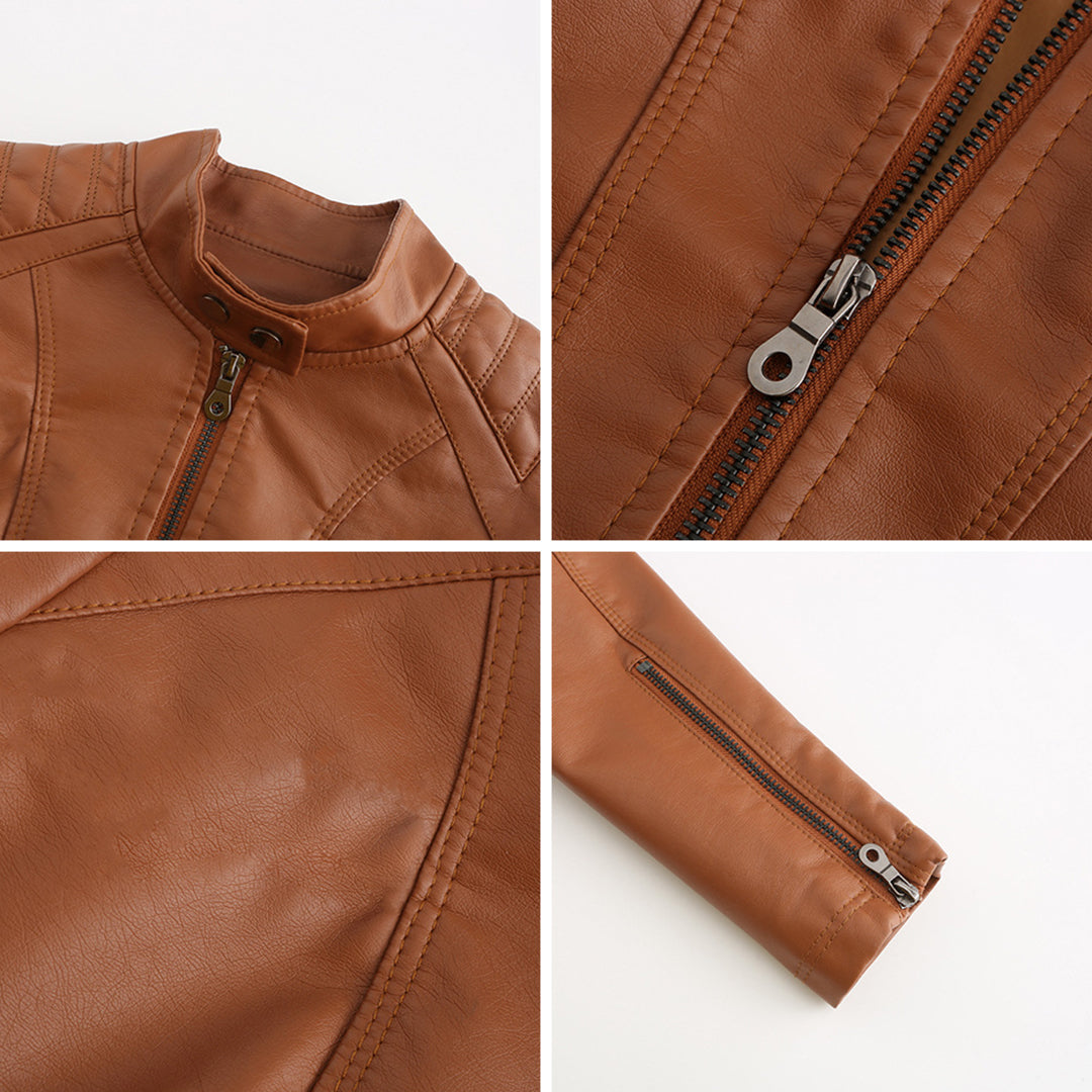 Luna | Refined Leather Jacket for Women