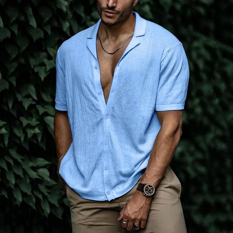 Luuk | Comfortable Knitted Summer Shirt for Men