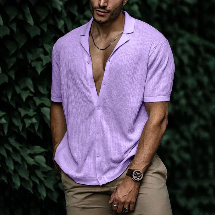 Luuk | Comfortable Knitted Summer Shirt for Men