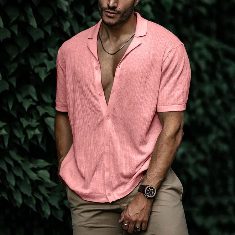 Luuk | Comfortable Knitted Summer Shirt for Men