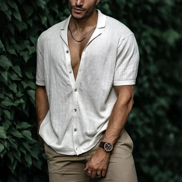 Luuk | Comfortable Knitted Summer Shirt for Men