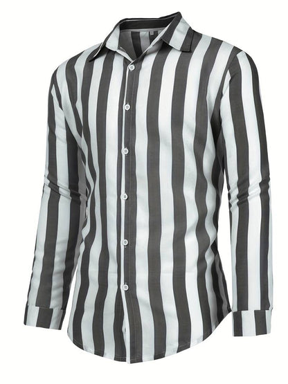 Luuk | Striped Men's Shirt with Long Sleeves