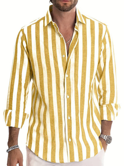 Luuk | Striped Men's Shirt with Long Sleeves