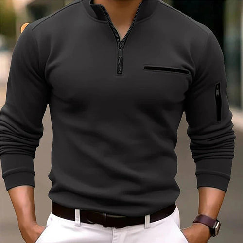 Luuk | Tailored Men's Polo with Quarter Zip