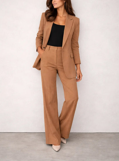 Ladies' suit with wide trousers