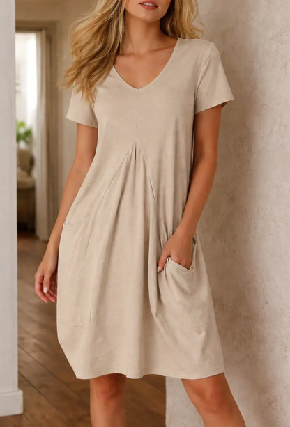 A-line dress with pockets