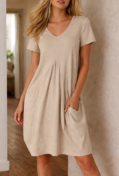A-line dress with pockets