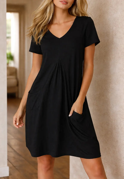 A-line dress with pockets