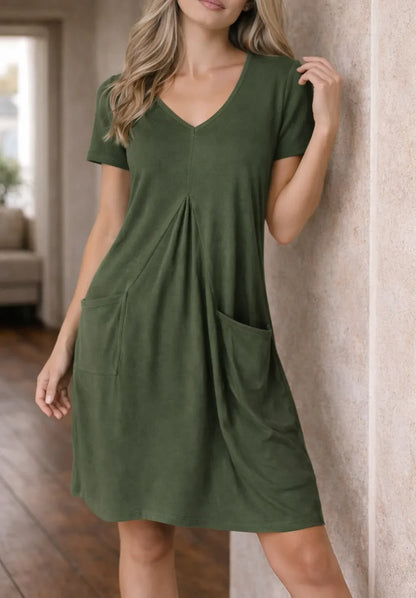 A-line dress with pockets
