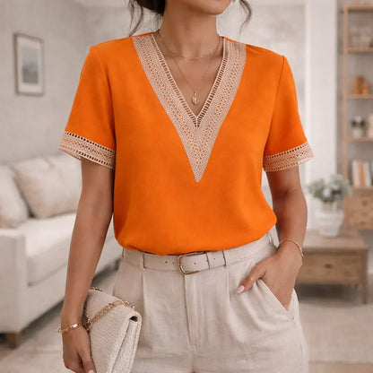 Blouse with Lace Details