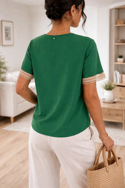 Blouse with Lace Details
