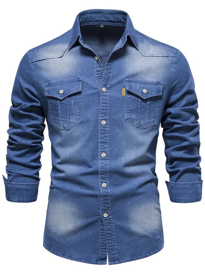 Martin | Stretch Cotton Denim Shirt