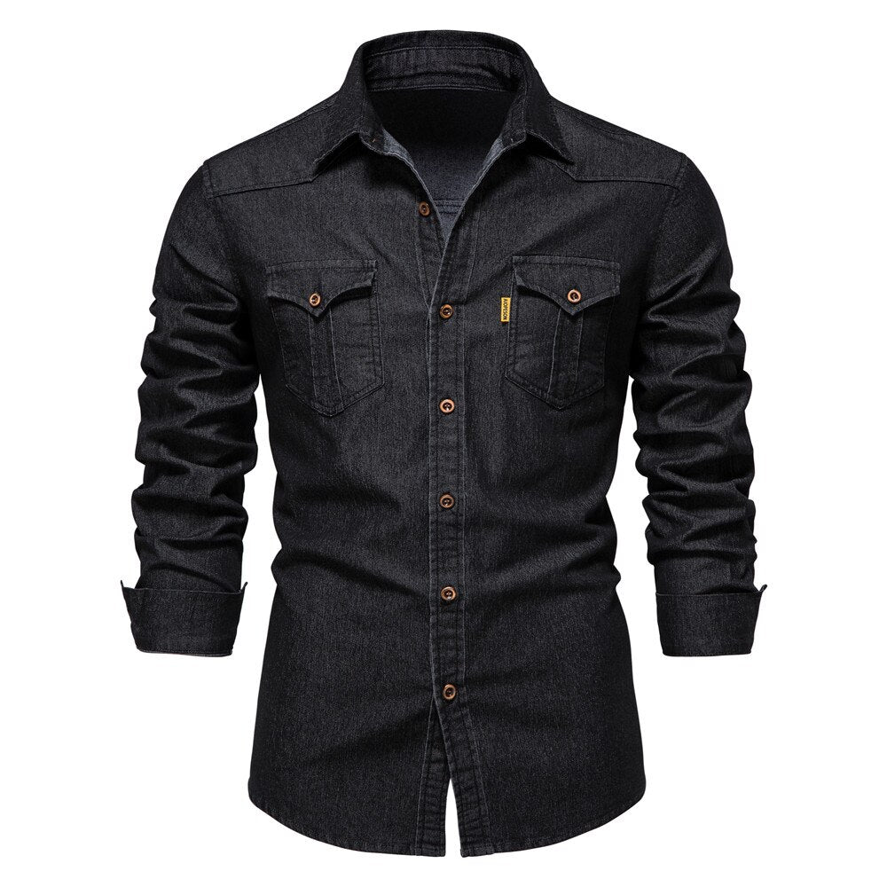 Martin | Stretch Cotton Denim Shirt