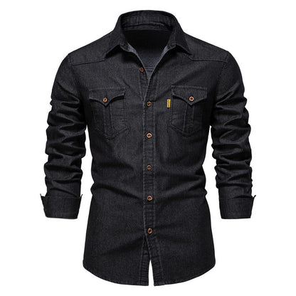 Martin | Stretch Cotton Denim Shirt