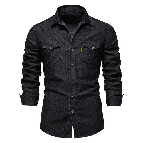 Martin | Stretch Cotton Denim Shirt