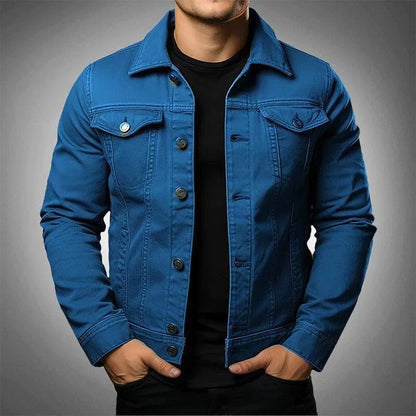 Mats | Black Lightweight Men's Denim Jacket