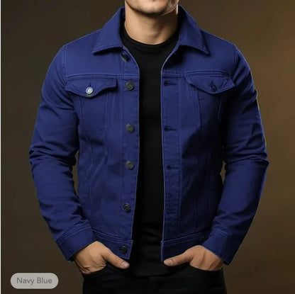 Mats | Black Lightweight Men's Denim Jacket