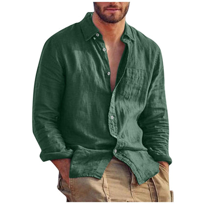 Matteo | Linen V-neck T-shirt for Men