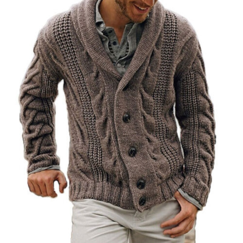 Max | Warm knitted wool men's cardigan