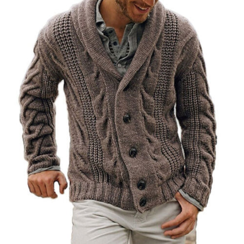 Max | Warm knitted wool men's cardigan