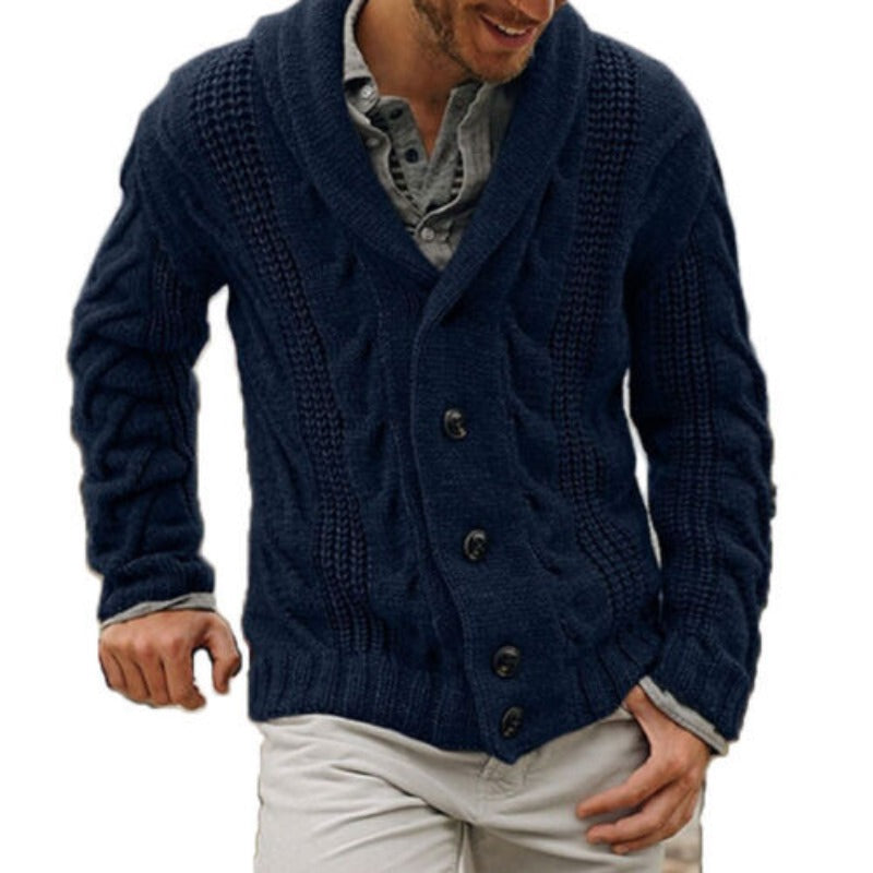 Max | Warm knitted wool men's cardigan