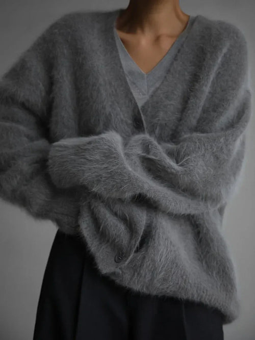 Mila | Soft Fluffy Ladies' Cardigan